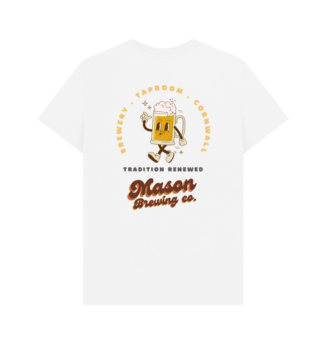 White Printed T-shirt Back