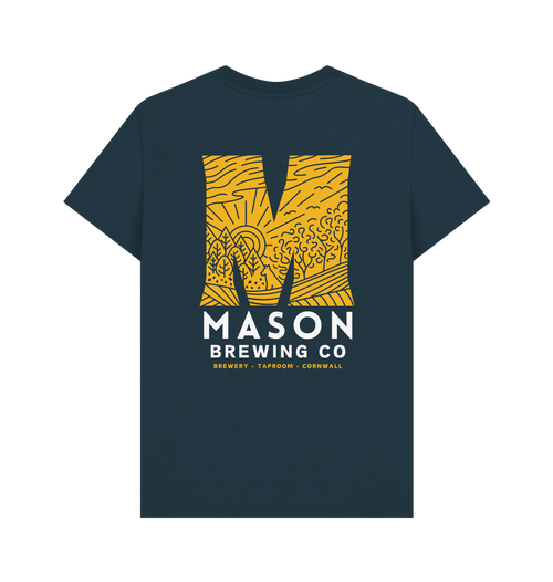 Denim Blue Printed T-shirt Back