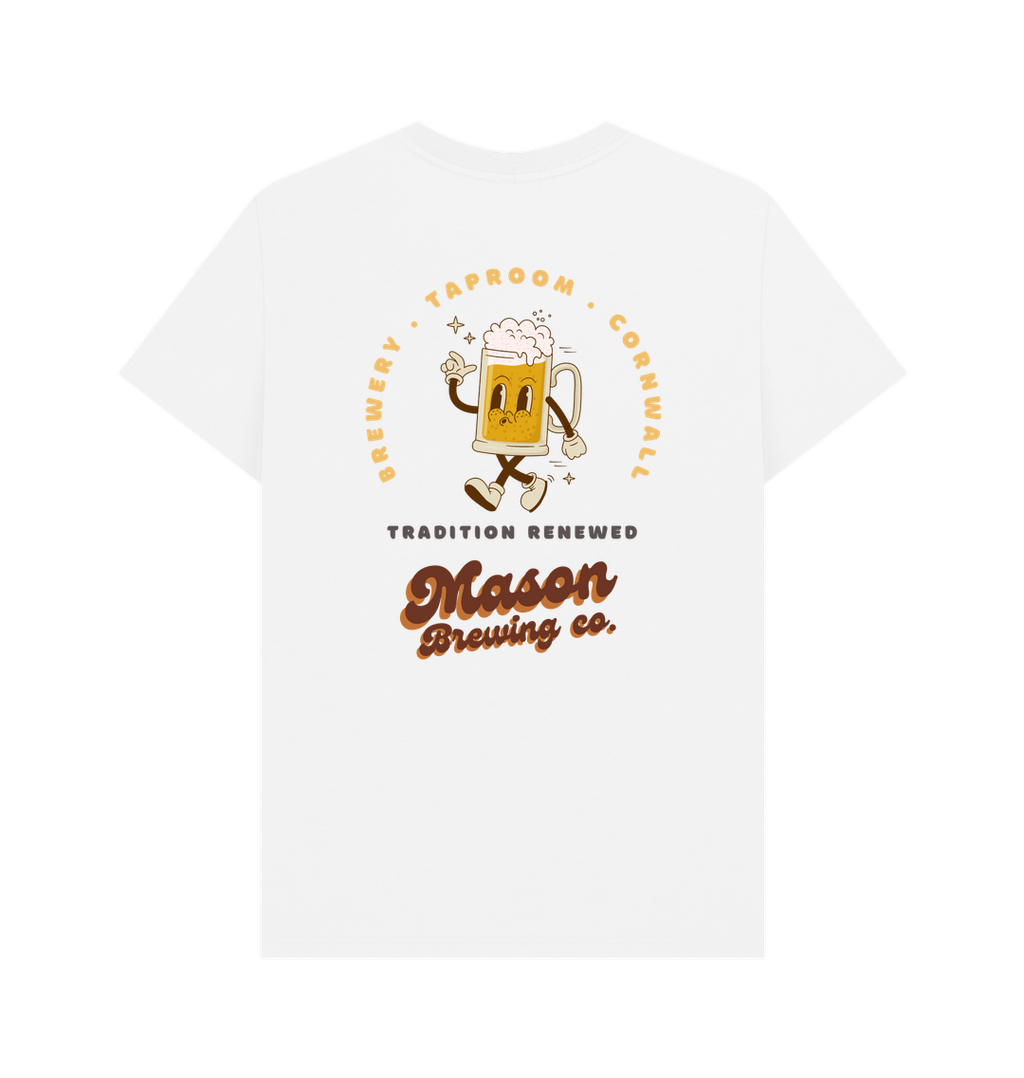 White Printed T-shirt Back