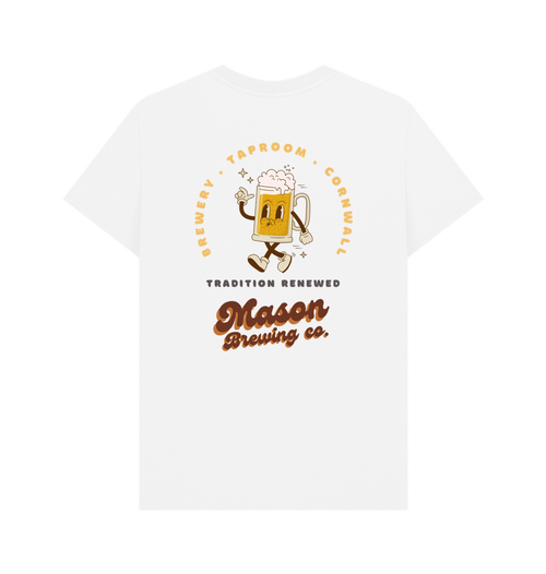 White Printed T-shirt Back