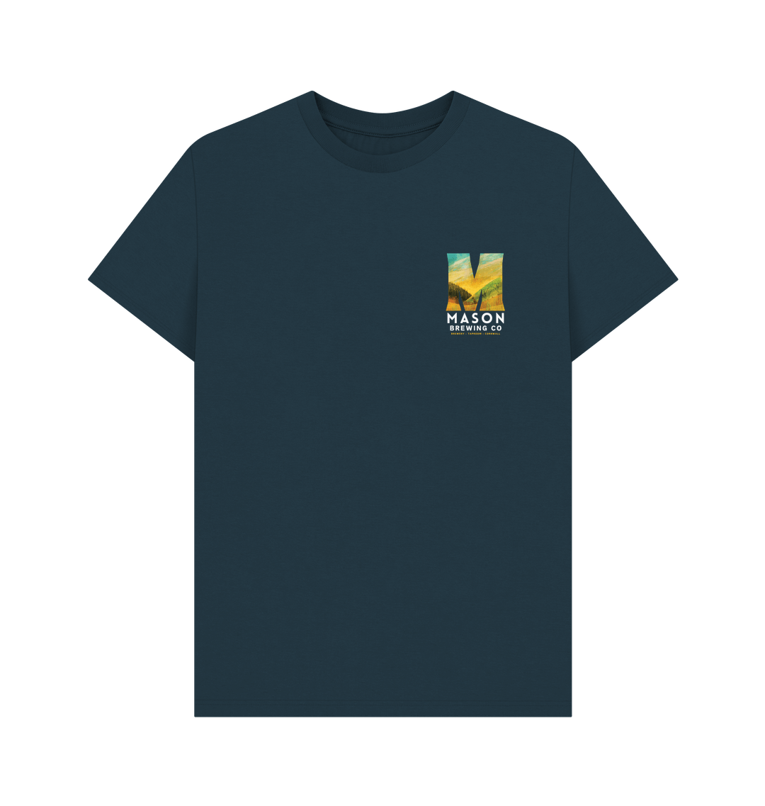Denim Blue Printed T-shirt Front