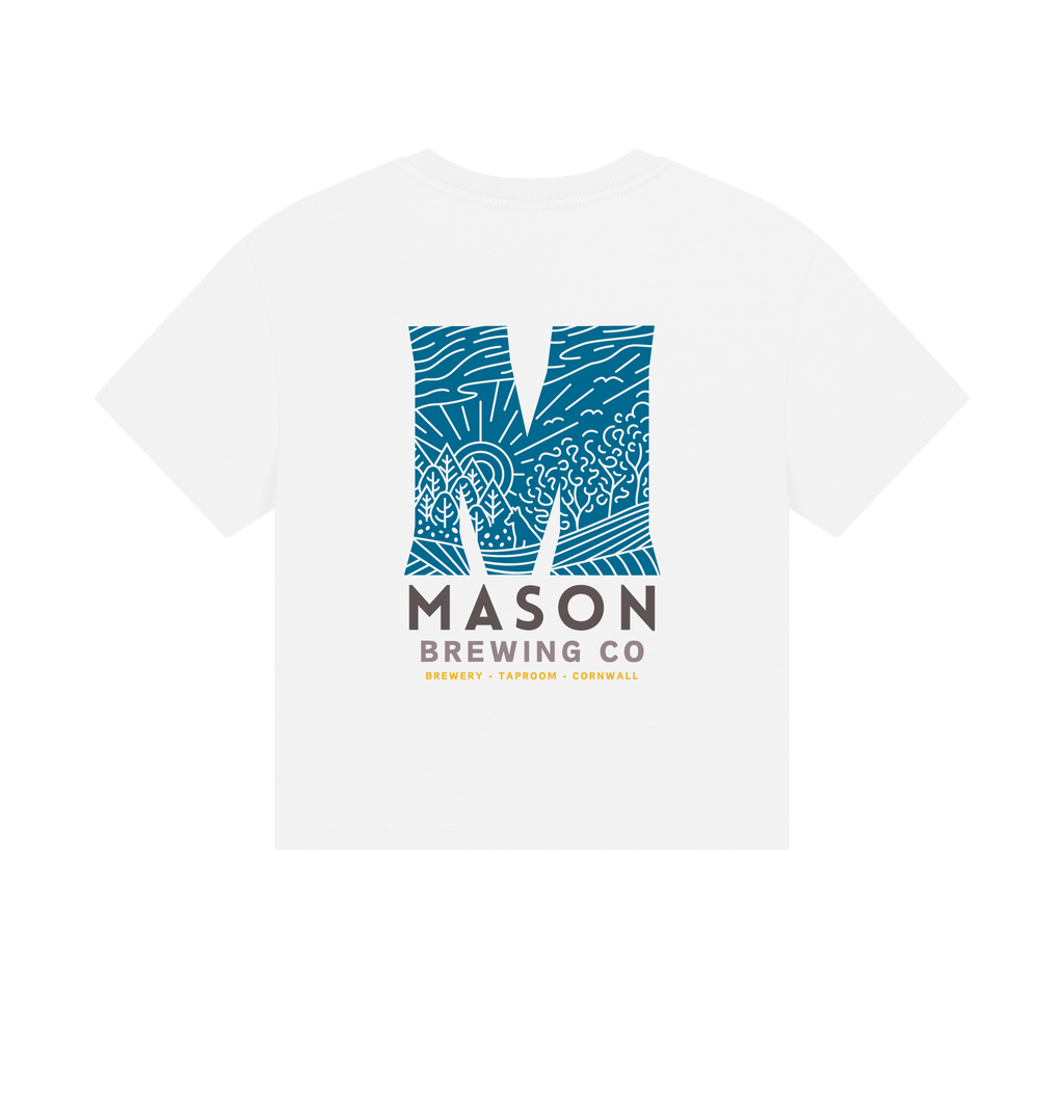 White Printed T-shirt Back